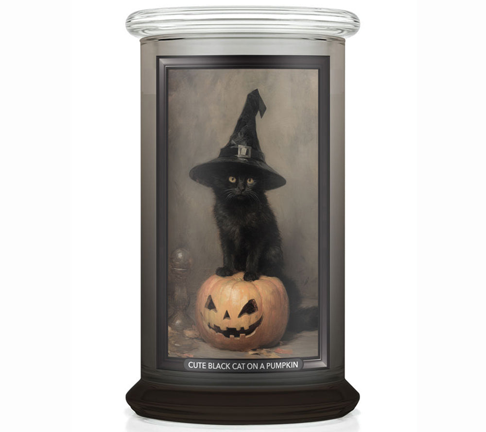 Cute Black Cat on Pumpkin Limited Edition Kringle Candle Halloween kaufen ✚ Große Kerzen-Auswahl von Kringle Candle, Made in USA ✚ EU-Versand ✚ Jetzt entdecken