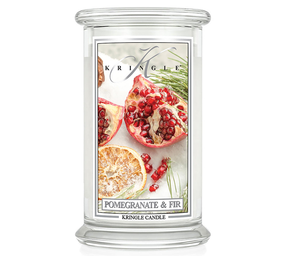 Large Classic Candle Pomegranate & Fir (22 oz-Glas, 2-Docht) kaufen ✚ Kringle Duftkerze in allen Größen ✚ Große Auswahl ✚ Made in USA ✚ EU Versand