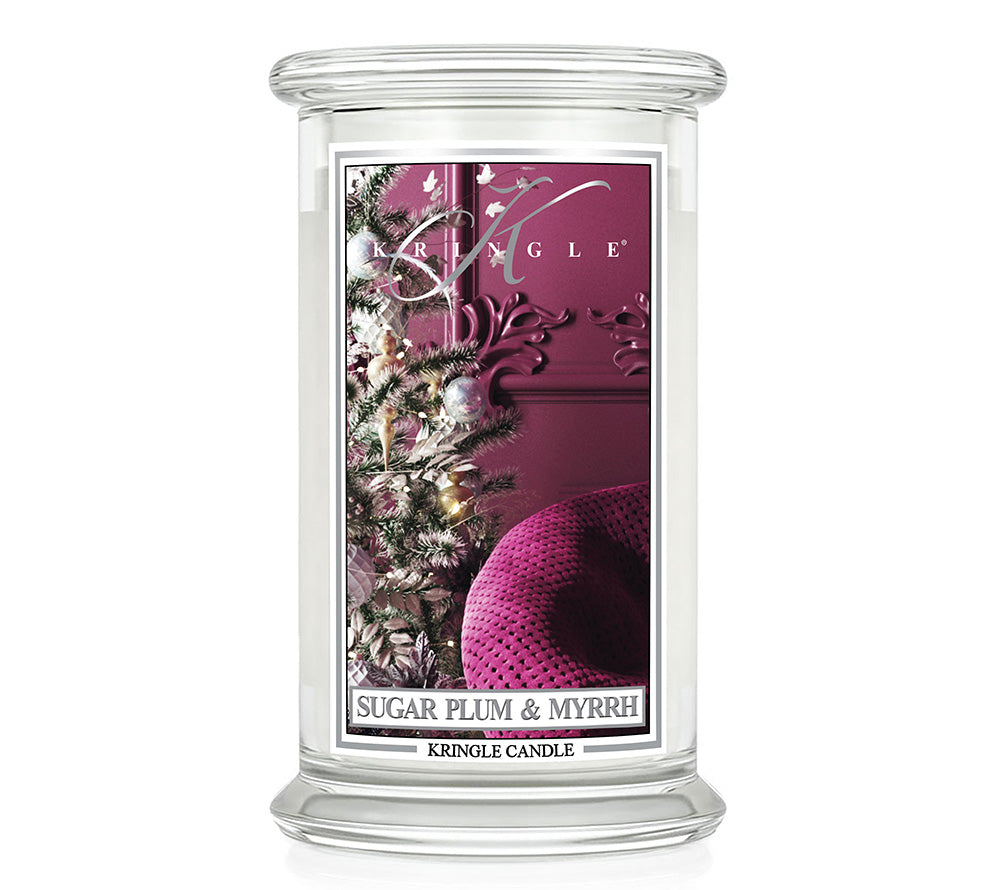 Large Classic Candle Sugar Plum & Myrrh (22 oz-Glas, 2-Docht) kaufen ✚ Kringle Candle ✚ Große Auswahl ✚ Made in USA ✚ EU Versand