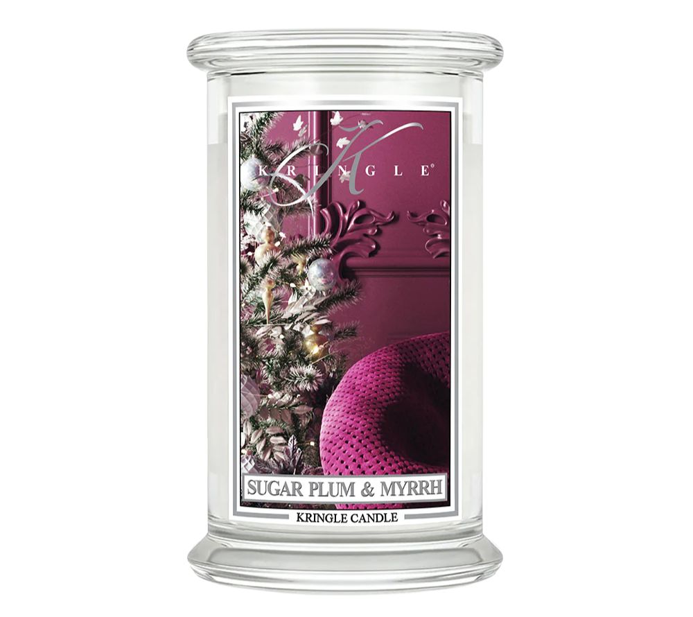 Large Classic Candle Sugar Plum & Myrrh (22 oz-Glas, 2-Docht) kaufen ✚ Kringle Candle ✚ Große Auswahl ✚ Made in USA ✚ EU Versand