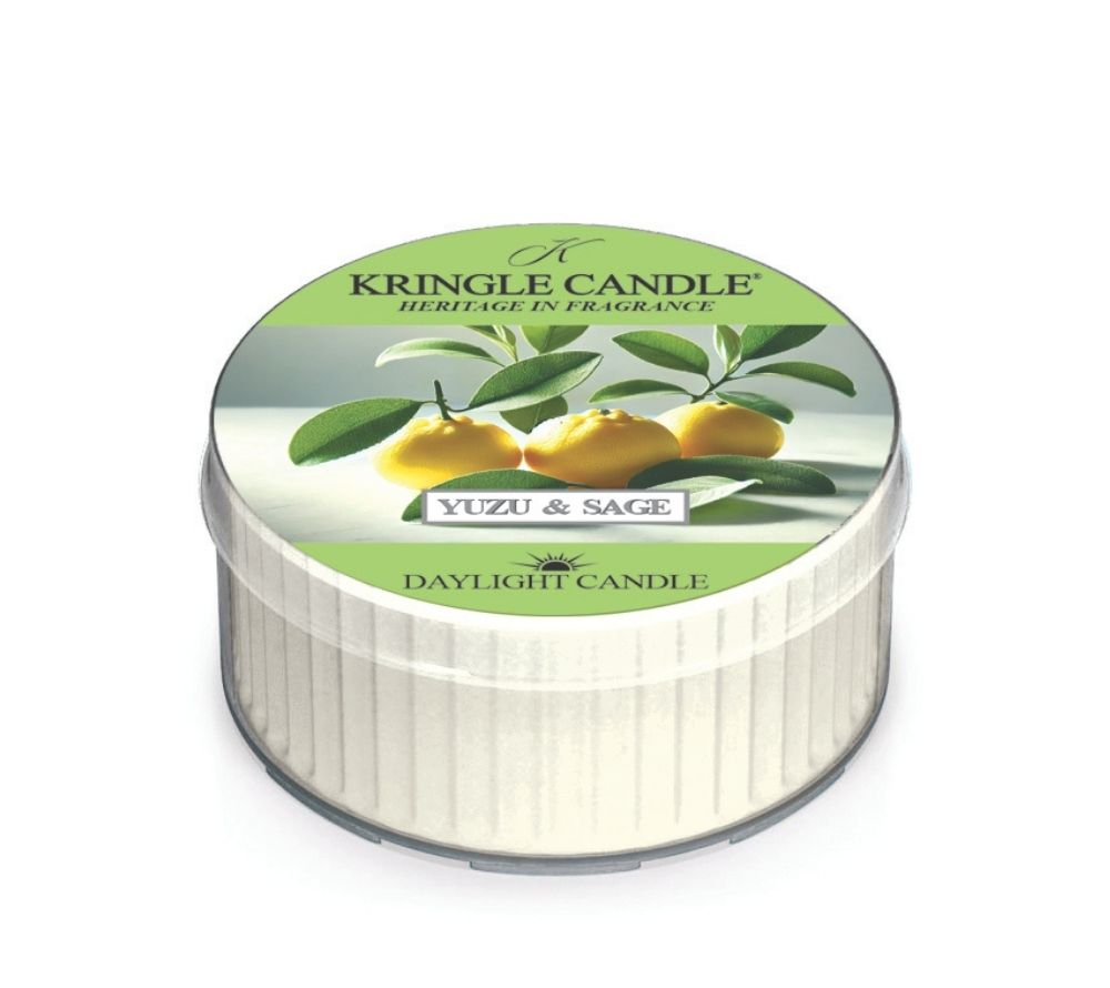 Yuzu & Sage Duftkerze von Kringle Candle kaufen | Mischung aus Zitrus- & Kräuternoten | für Momente der Entspannung | Europaweiter Versand | Jetzt bestellen!