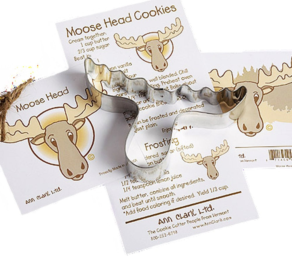 Elchkopf- Moose Head Keksausstecher von Ann Clark ☆inklusive Rezept ☆ Made in Vermont, USA ☆ Jetzt entdecken!