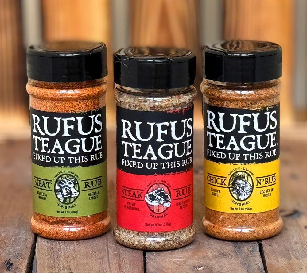 Rufus Teague Variety Rub Set - BBQ-Gewürzset mit 3 Sorten ☆ Aus Amerika ☆ Für Grill und BBQ ☆ Jetzt probieren!