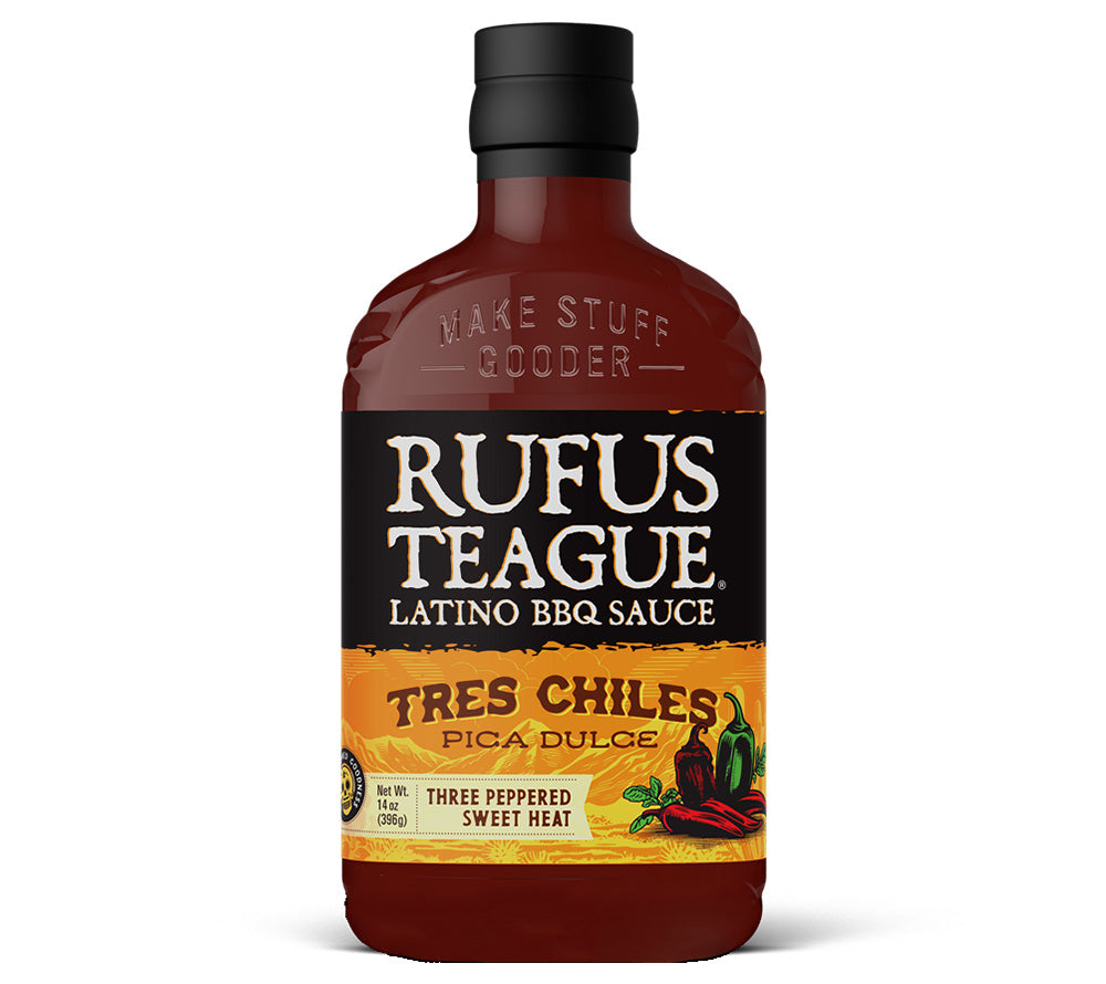 Tres Chiles BBQ Sauce von Rufus Teague ✓ Zum Grillen und BBQ im karibischen Stil ✓ Hergestellt in Amerika » Jetzt probieren! 