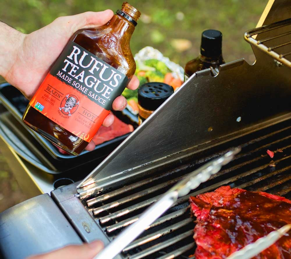 Rufus Teague Blazin' Hot BBQ Sauce von American Heritage