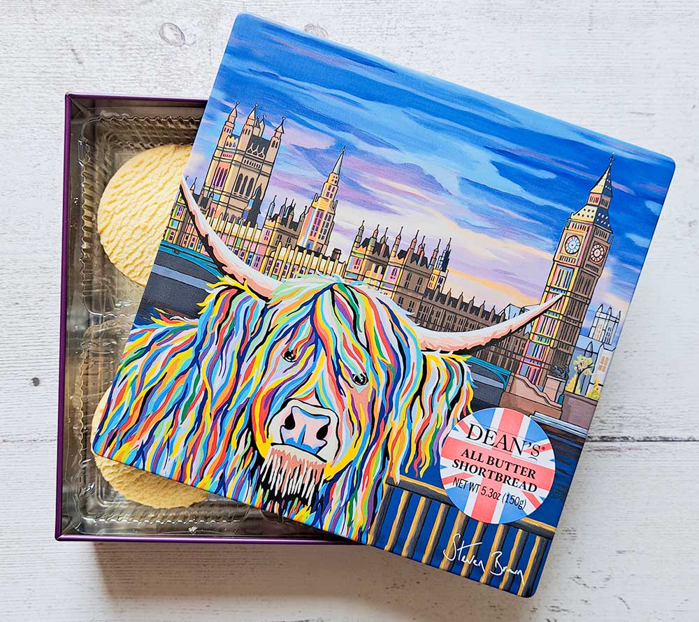 Wee Ben McCoo McCoo All Butter Shortbread Tin von Dean's - in Metalldose kaufen | Schottisches Buttergebäck | Ideal zu Tee, Kaffee | EU-weiter Versand