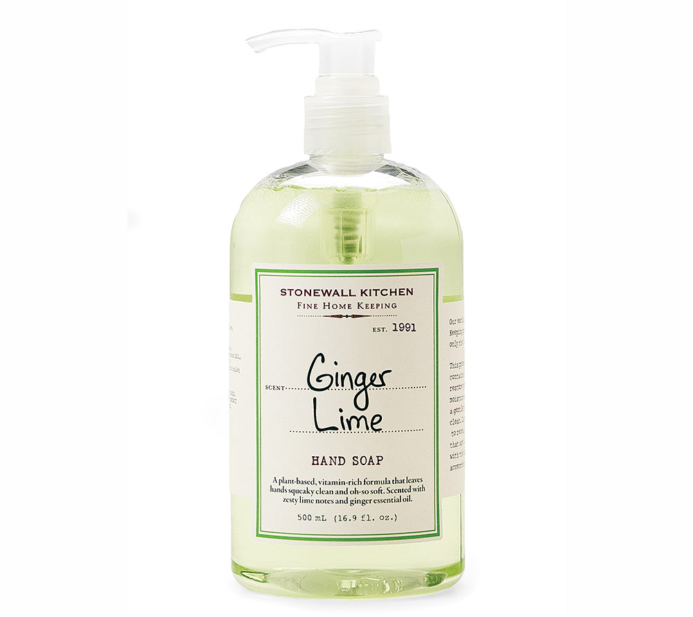 Ginger Lime Hand Soap von Stonewall Kitchen kaufen ☆ Luxuriöse Seife in edlem Design ☆ Mit natürlichen Inhaltsstoffen ☆ Jetzt probieren!