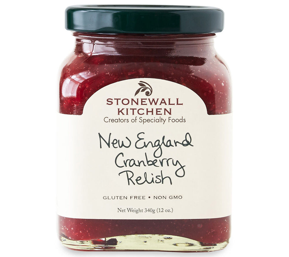 New England Cranberry Relish von Stonewall Kitchen ☆ Süß-herber Cranberrygeschmack mit einem Hauch Orange ☆ Perfekt als Sandwich-Aufstrich oder Beilage zu Hähnchen und Truthahn. Jetzt genießen!