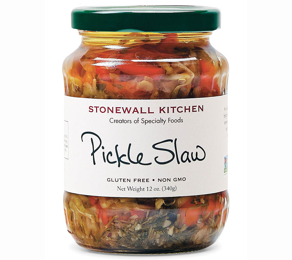 Pickle Slaw von Stonewall Kitchen kaufen ☆ Mit Gurken, Zwiebeln und Paprika ☆ Ein Klassiker für Hot Dogs und Sandwiches ☆ Jetzt probieren!