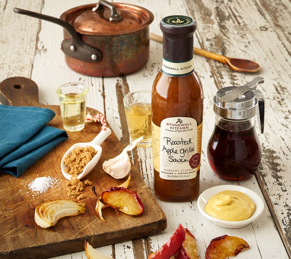 Roasted Apple Grille Sauce von Stonewall Kitchen ☆ mit langsam gerösteten Apfelscheiben ☆ feine Süße durch braunen Zucker ☆ Jetzt probieren!
