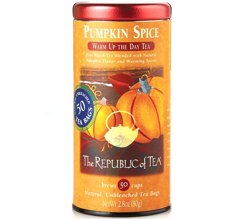 Pumpkin Spice Black Tea von The Republic of Tea ☆ Premium-Schwarztee ♥ Pikante Gewürznoten ♥ Süßer Kürbis  ♥ Herbstliche Noten ♥ Aroma von frischen  Kürbismuffins » Jetzt probieren! 