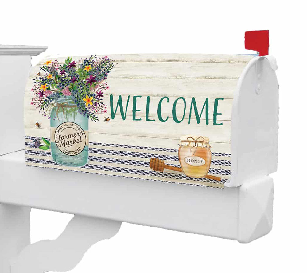 Wildflower Jar Mailbox Cover - Design für Ihren US-Briefkasten bestellen ☆ Wetterfest, mit Magnet ☆ Großes Sortiment ☆ Auch Halloween, Weihnachten, Ostern, Sommer!