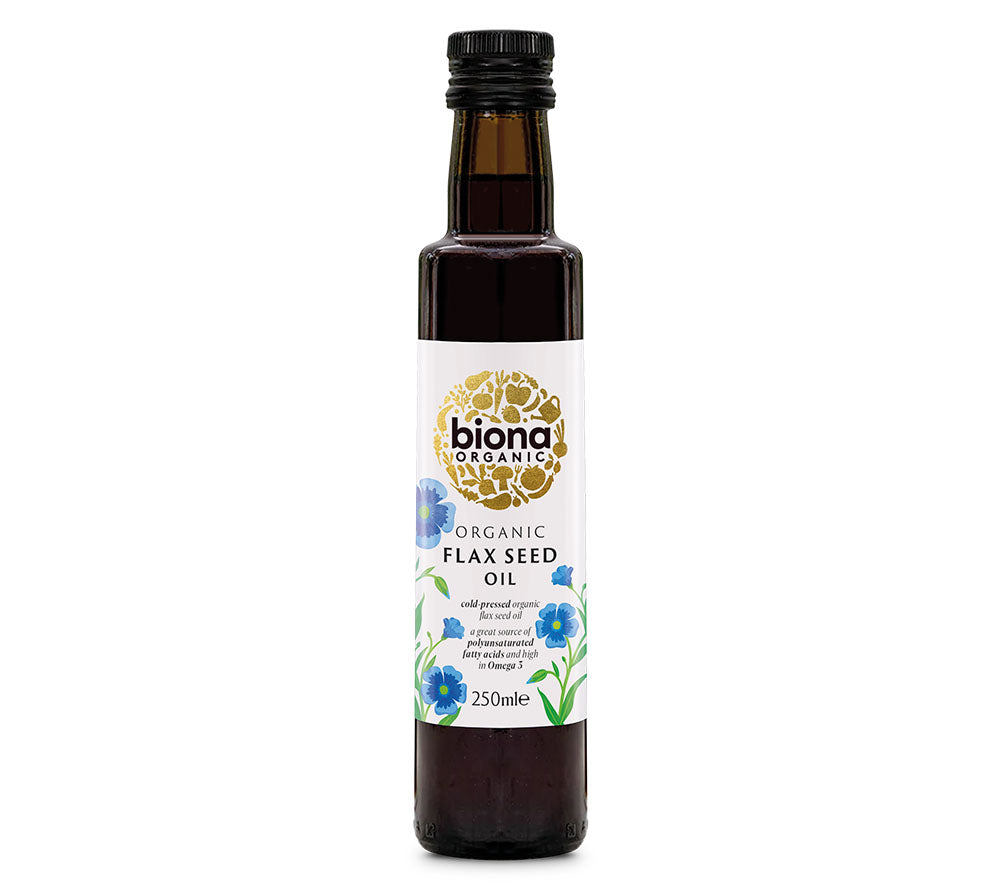 Flax Seed Oil - Cold Pressed von Biona Organic| Reich an Nährstoffen | Ideal für Salate, zum Kochen und Backen | EU-Versand