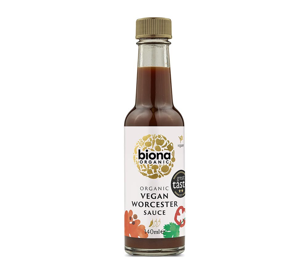 Worcester Sauce von Biona Organic kaufen| Perfekt zum Dippen, Marinieren, Würzen von herzhaften Snacks, Mahlzeiten, Eiern & Cocktails. | Jetzt bestellen