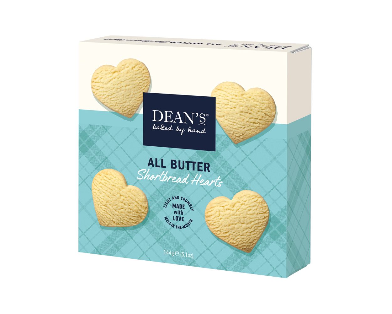 All Butter Shortbread Hearts von Dean's (144 g)