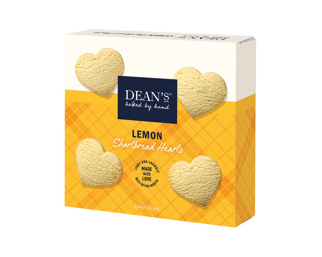 Lemon Shortbread Hearts von Dean's (144 g) | American Heritage